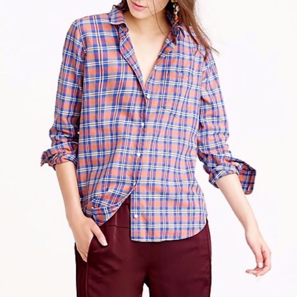 J.Crew Plaid Boy Shirt
